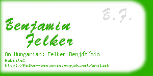 benjamin felker business card